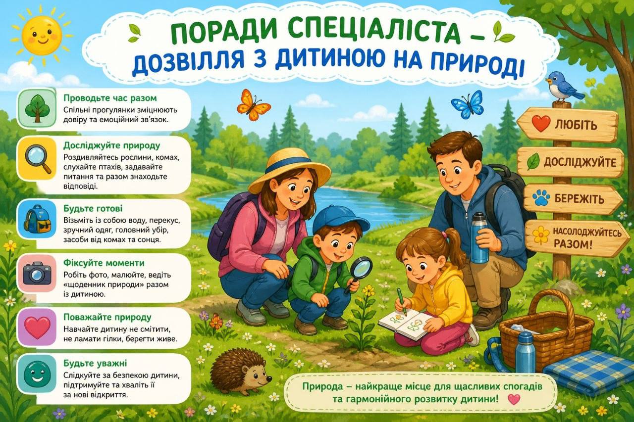 Дозвілля з дитиною на природі пікнік
