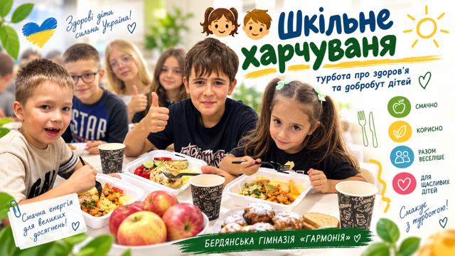 Шкільне харчування — турбота про здоров’я та добробут дітей