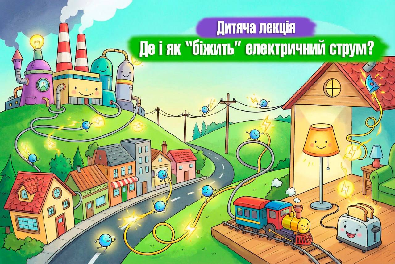 Лекція для дітей про електричний струм Science Kids Одеса
